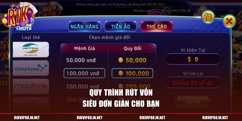 Quy trình rút vốn siêu đơn giản cho bạn